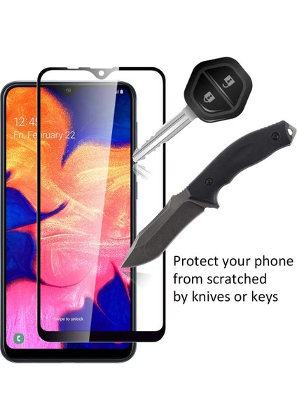 Samsung Galaxy A51 Cam Ekran Koruyucu Tam Kaplayan Seramik Siyah