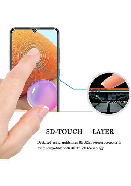 Samsung Galaxy A51 Cam Ekran Koruyucu Tam Kaplayan Seramik Siyah