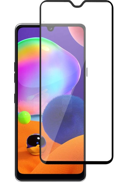 Samsung Galaxy A31 Cam Ekran Koruyucu Tam Kaplayan Seramik Siyah