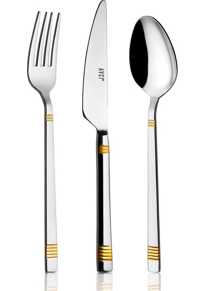 Duru Gold 18 Parça Çatal Kaşık Bıçak Takımı 18/10 Paslanmaz Çelik fiyatları