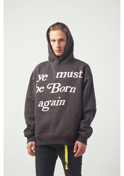 Again Oversıze Sweatshirt Koyugrı TR30023