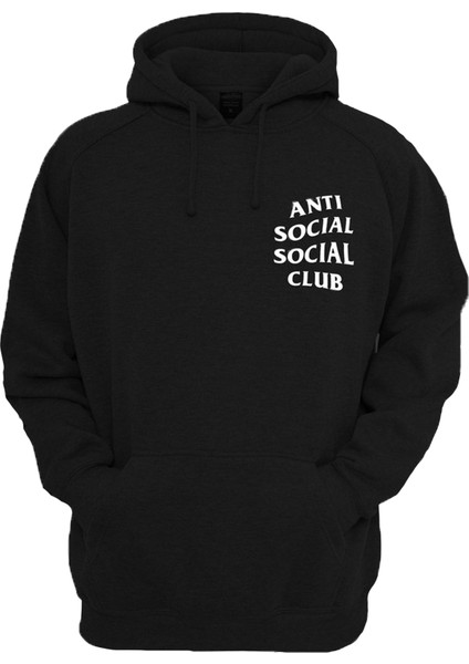 Anti Social Club Hoodie Siyah 111203