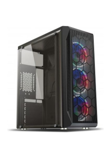 Hıper Zoe Gamıng Raınbow Mıdı Tower ATX Kasa
