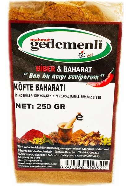 Köfte Baharatı 250 gr