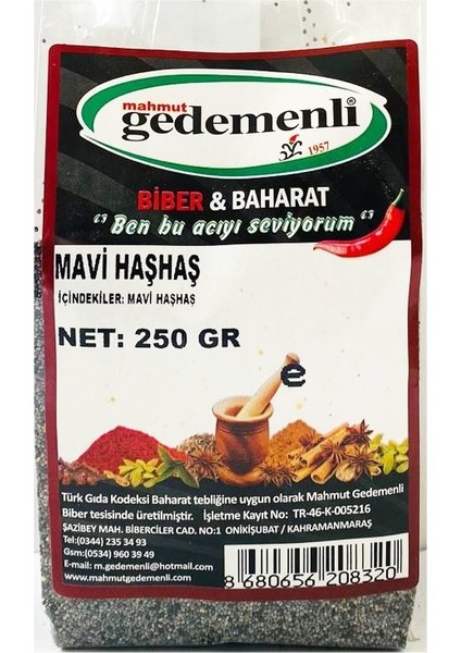 Mavi Haşhaş 250 gr