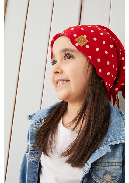 Kırmızı Beyaz Çocuk Şapka Bere Yumuşak Pamuklu Penye Elit Seri fırsatları