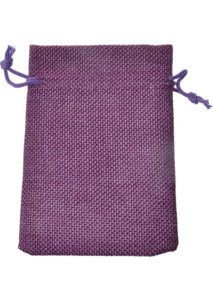 Kese Mor Renk Jüt Kumaş 7x9 cm 50 Adet