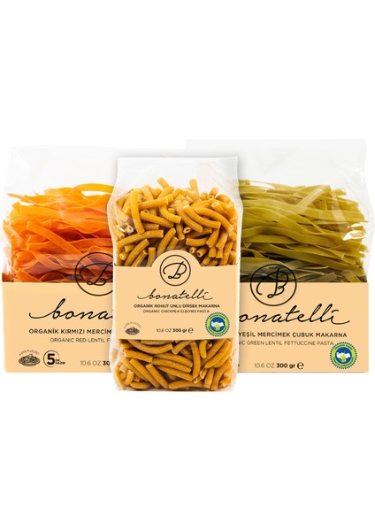 Bakliyat Makarnaları Seti