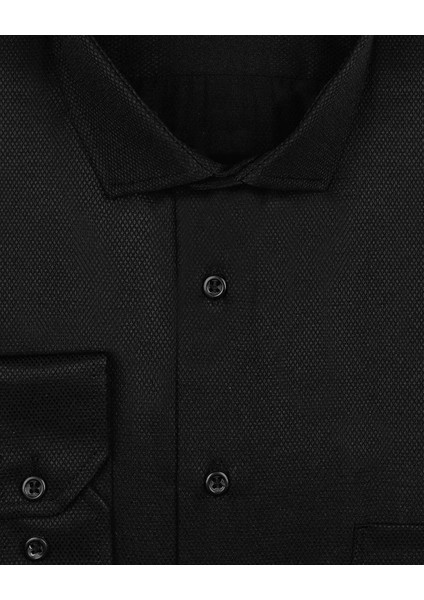 Armür Desenli Siyah Erkek Gömlek fiyatları