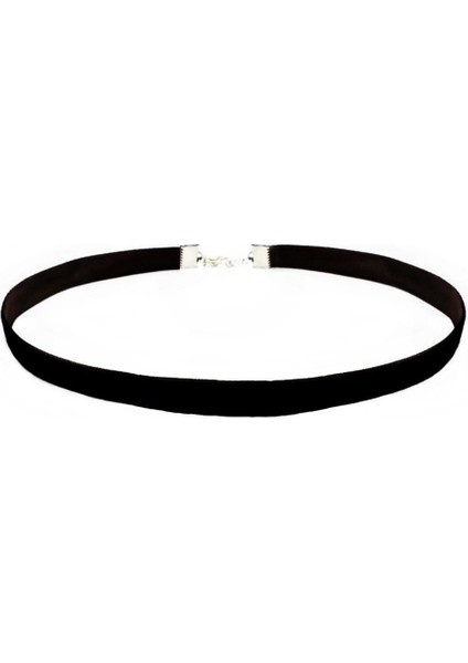 Kadife Kadın Choker Kolye Siyah Renk