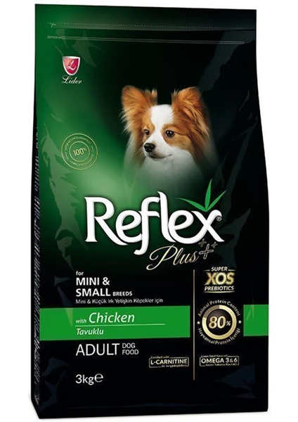 Reflex Plus Mini ve Küçük Irk Tavuklu Yetişkin Köpek Maması 3 kg