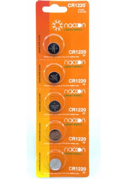 CR1220 Lithium 3V Para Pil 100'lü