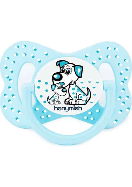 HanymishHappy Silikon Damaklı Emzik No:3 Mavi
