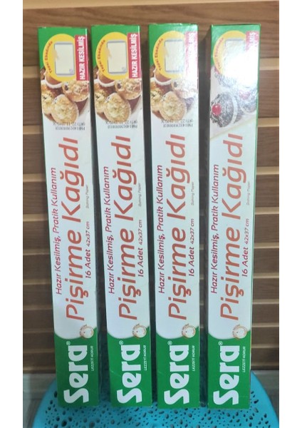 Yağlı Pişirme Kağıdı 16'Lı 42x37 Cm 4 Adet fiyatları