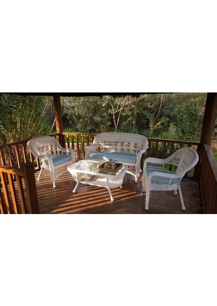 Istikbal Rattan Bahçe Takımı - Beyaz