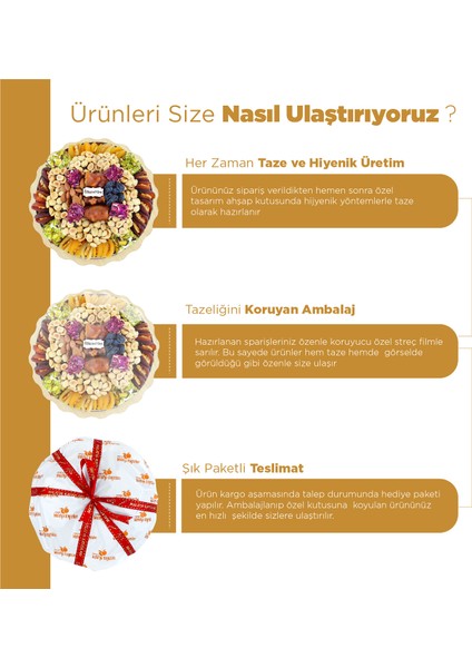 ''lezzet-I Ala'' Hediyelik Lokum Çikolata Cezerye Kuru Meyve Kayısı Tepsisi Sepeti 2,6 kg No 23 | Bizim Yöre