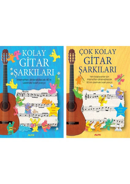 Kolay Gitar Şarkıları - Çok Kolay Gitar Şarkıları 2 Kitap Set