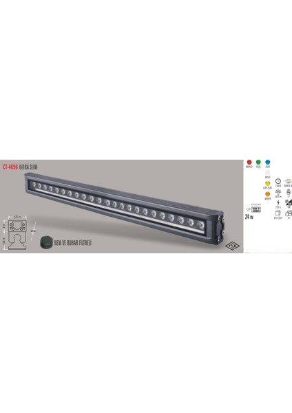 CT-4696 60CM Yeşil Gold Wall Washer Cata fiyatları