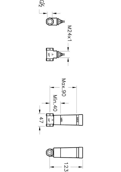 Apollo Stop Valf Set (Sıva Altı A41441+SIVA Üstü A41443)