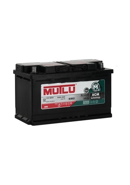 12 Volt 80 Amper Agm Start Stop Akü