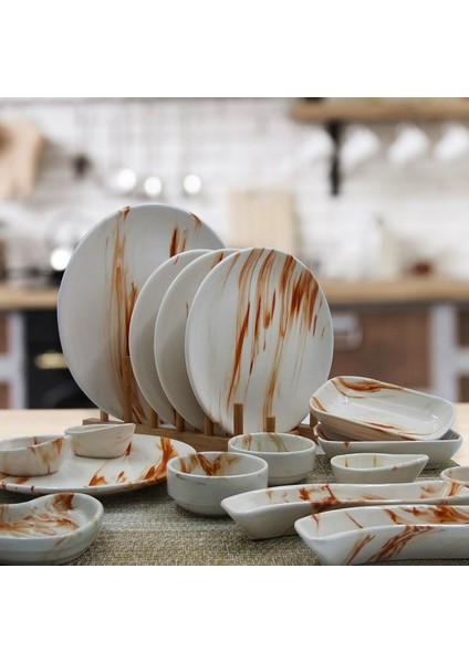 Karamel El Dekoru 19 Parça Kahvaltı Takımı fiyatları