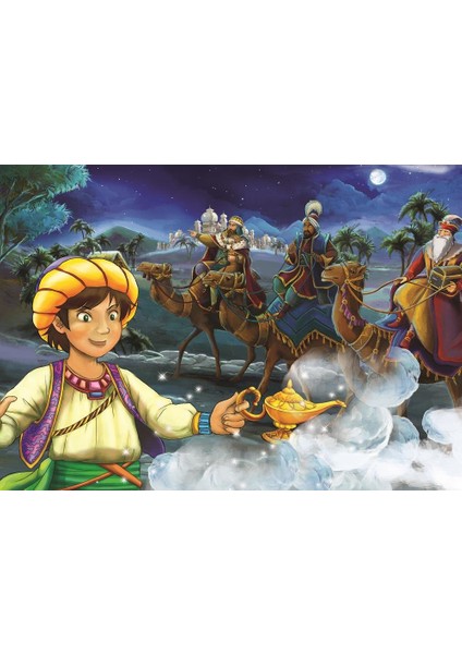 Art Çocuk Puzzle Sihirli Lamba 2X100 Parça Puzzle