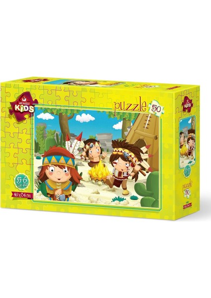 Art Çocuk Puzzle Kızıldereli Minikler 50 Parça Puzzle