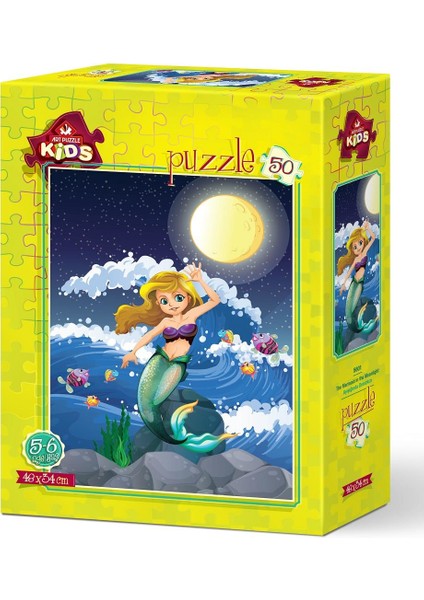 Art Çocuk Puzzle Ayışında Denizkızı 50 Parça Puzzle