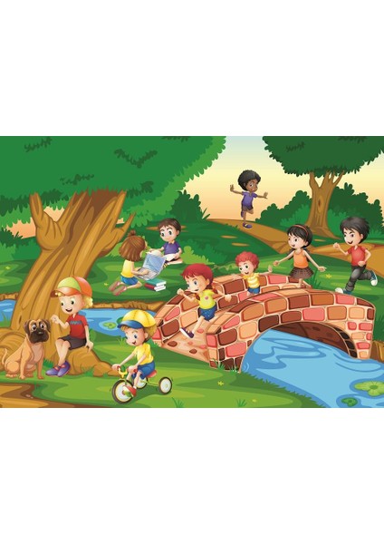 Art Çocuk Puzzle Kovalamaca 50 Parça Puzzle