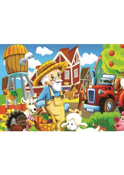 Art Çocuk Puzzle Mutlu Çiftçi 24+35 Parça Puzzle