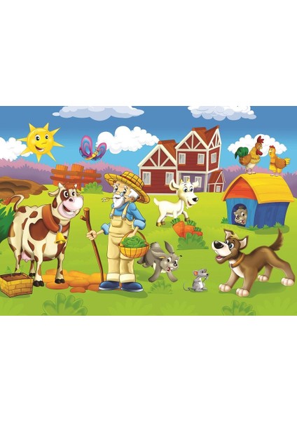 Art Çocuk Puzzle Mutlu Çiftçi 24+35 Parça Puzzle