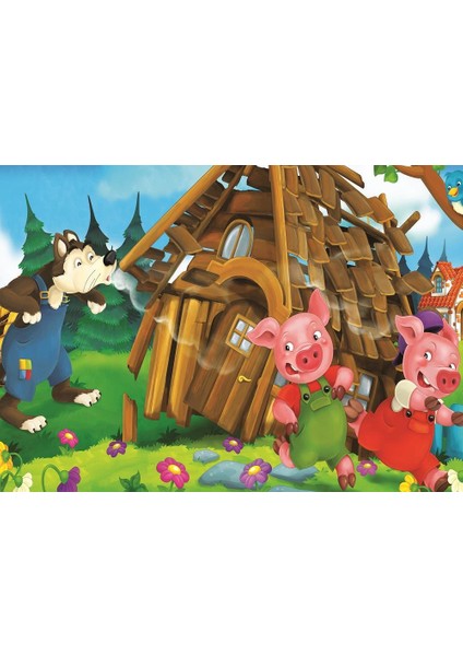 Art Çocuk Puzzle Aç Kurt 24+35 Parça Puzzle