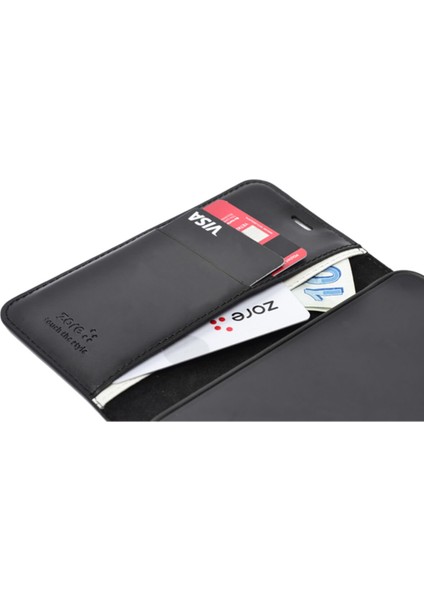 Caseworld General Mobile GM21 Deri Deluxe Kapaklı Cüzdanlı Kılıf - Kırmızı fiyatları