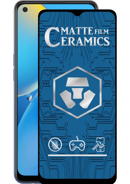 Oppo A74 4g Tam Kaplayan Mat Seramik Nano Esnek Ekran Koruyucu