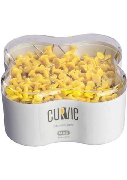 Curvie Harita Çivisi Sarı 350'li