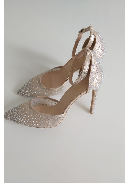 Kadın 10 cm Stiletto Topuklu Abiye Ayakkabı Şık Gece Kullanımı için Özel Tasarım