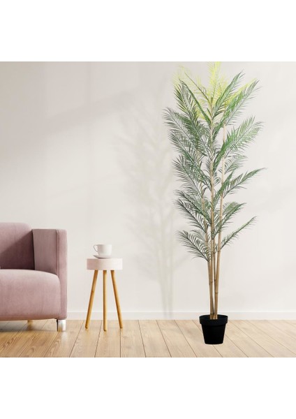 Yapay Ağaç 4 Gövdeli Palmiye Ağacı 180 cm 1.kalite Yapay Çiçek
