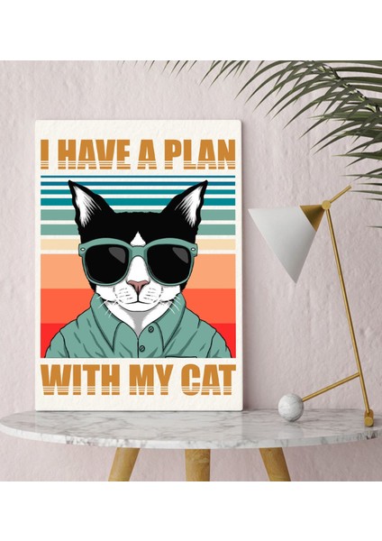 Bk Gift I Have A Plan Tasarımlı Kanvas Tablo 30X50CM-1