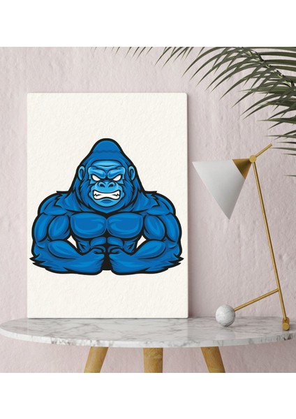 Bk Gift Goril Tasarımlı Kanvas Tablo 30X50CM-1