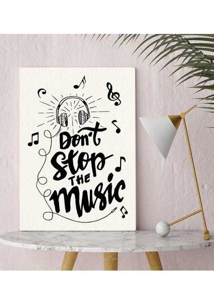 Bk Gift Don't Stop The Music Tasarımlı Kanvas Tablo 30X50CM-1
