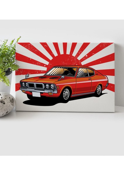 Bk Gift Klasik Araç Tasarımlı Kanvas Tablo 30X50CM-8