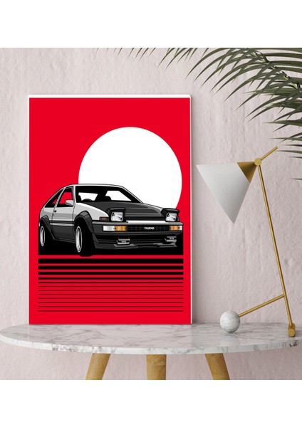 Bk Gift Klasik Araç Tasarımlı Kanvas Tablo 30X50CM-7