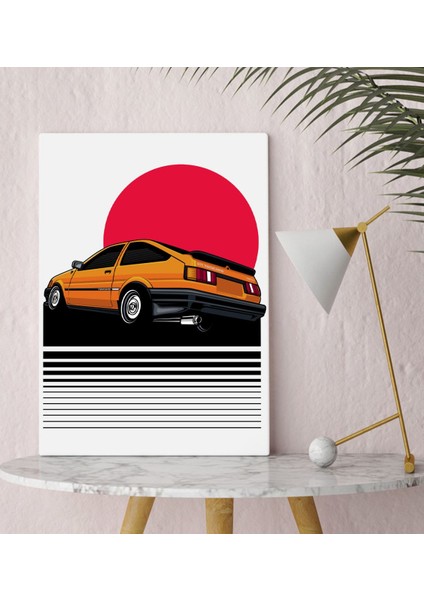 Bk Gift Klasik Araç Tasarımlı Kanvas Tablo 30X50CM-6
