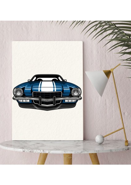 Bk Gift Klasik Araç Tasarımlı Kanvas Tablo 30X50CM-4