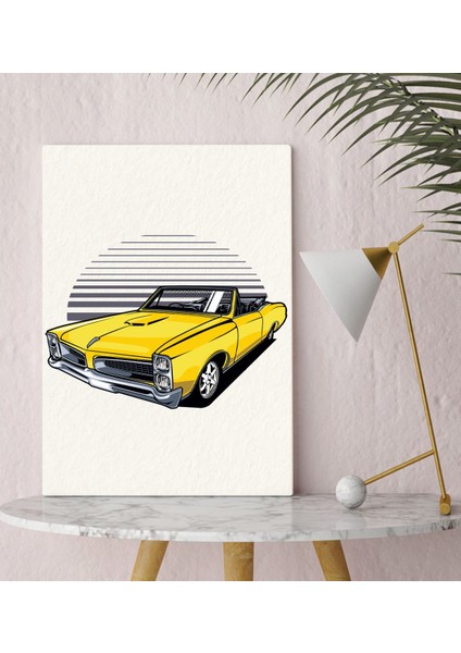 Bk Gift Klasik Araç Tasarımlı Kanvas Tablo 30X50CM-1