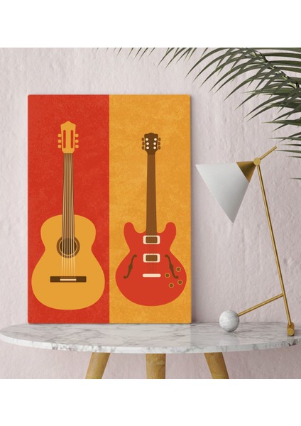 Bk Gift Gitar Tasarımlı Kanvas Tablo 30X50CM-1
