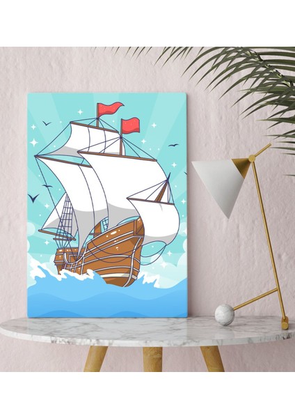 Bk Gift Gemi Tasarımlı Kanvas Tablo 30X50CM-4