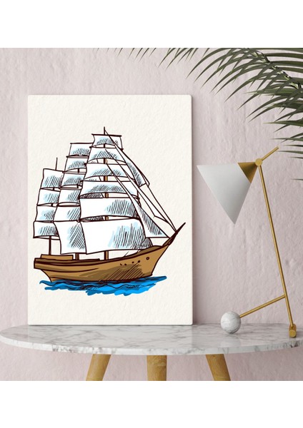 Bk Gift Gemi Tasarımlı Kanvas Tablo 30X50CM-2