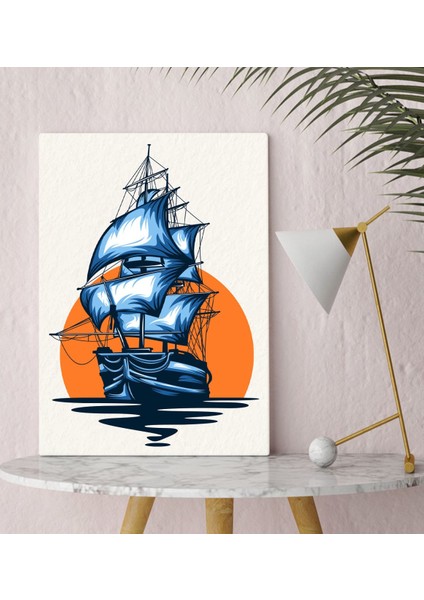 Bk Gift Gemi Tasarımlı Kanvas Tablo 30X50CM-1