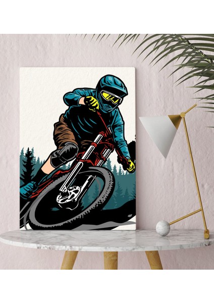 Bk Gift Bisiklet Tasarımlı Kanvas Tablo 30X50CM-3